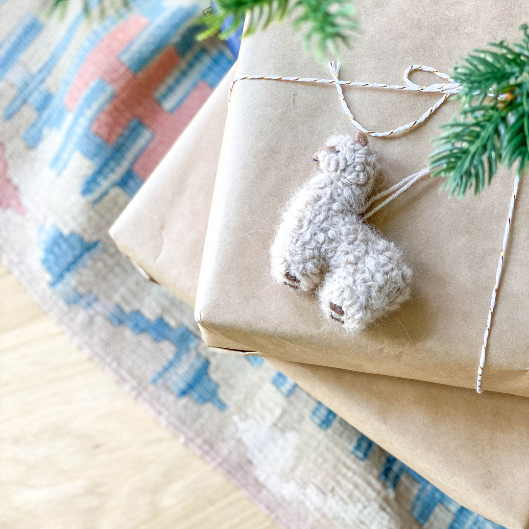 Alpaca Christmas ornament
