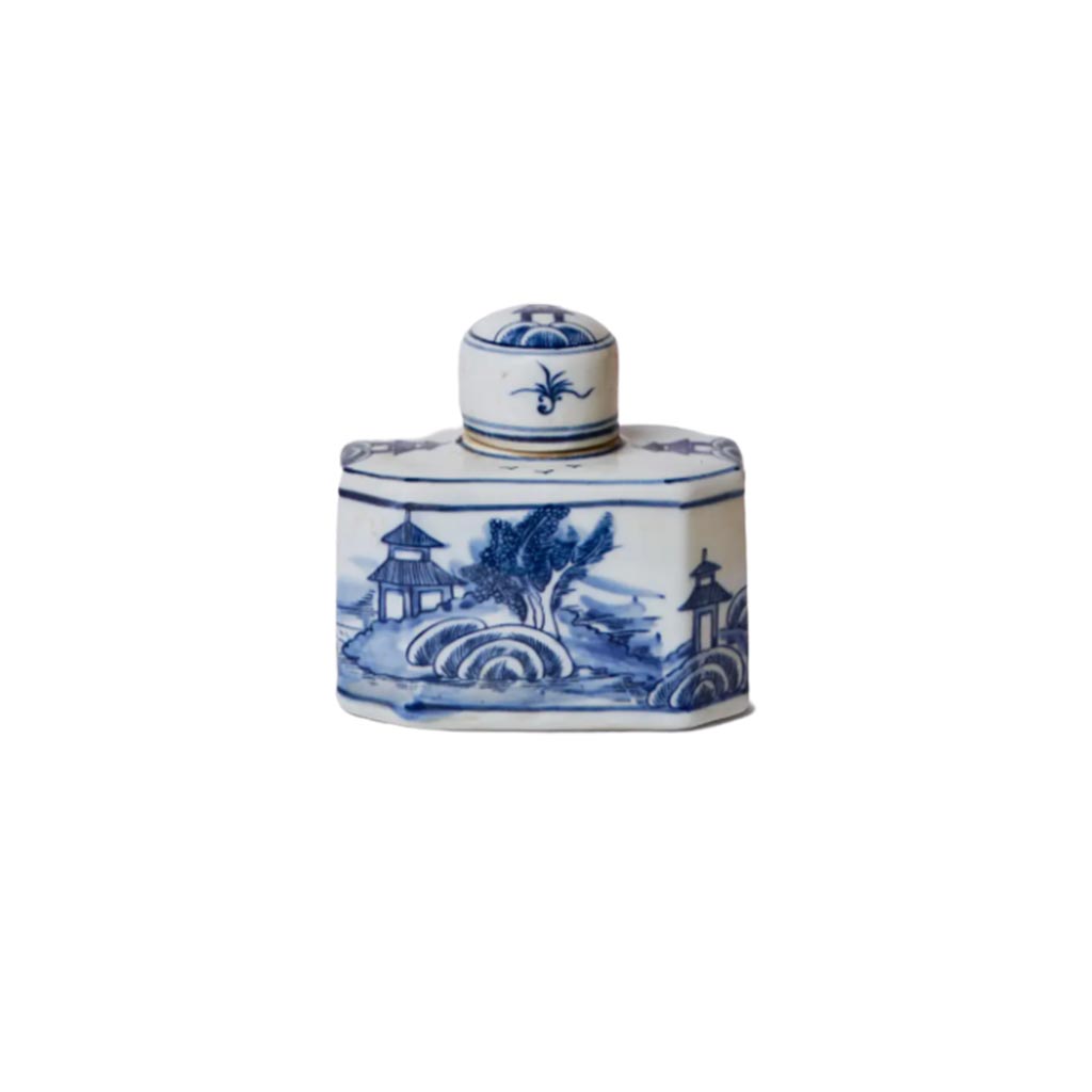 Apothecary Blue and White Pot