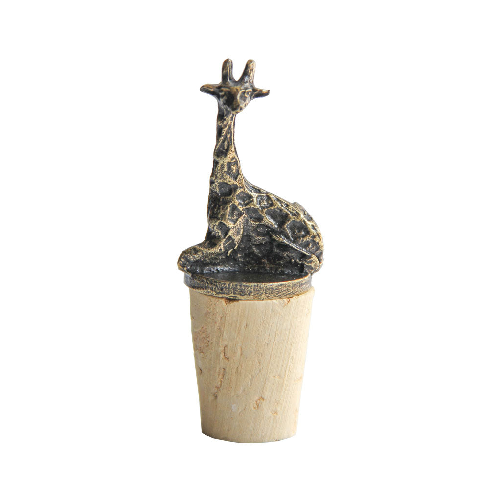 Handmade bottle stopper giraffe