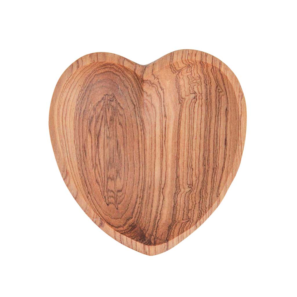 Busu Olive Wood Heart Bowl