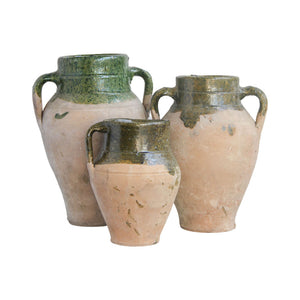 Vintage Olive Oil/Water Jar from Inland Turkey - Glazed Interior